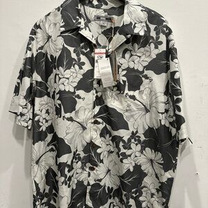 Quiksilver Waterman Shirt Mens XXL Short Sleeve Button Comfort Hawaiian NWT